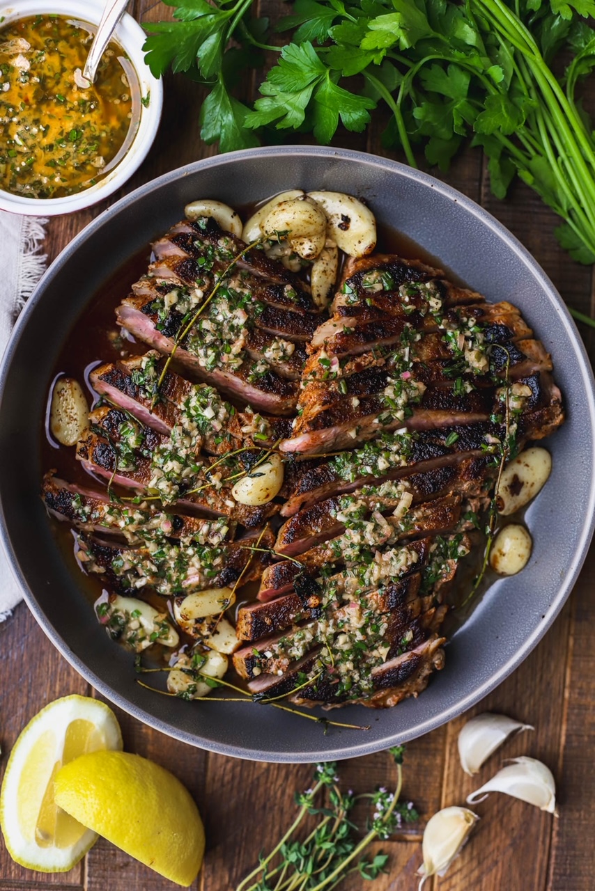 Garlic Herb Steak
