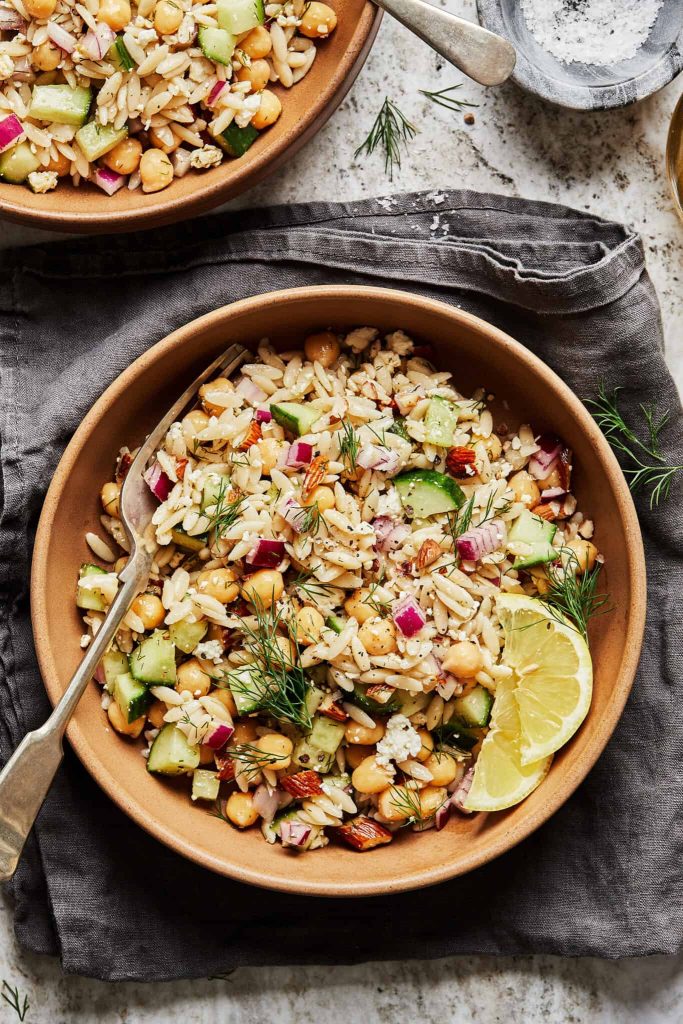 Chickpea Orzo Salad 