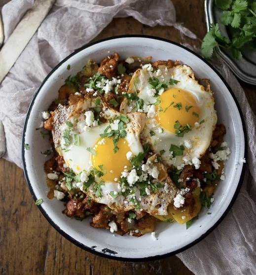 Chorizo Plantain Breakfast Hash