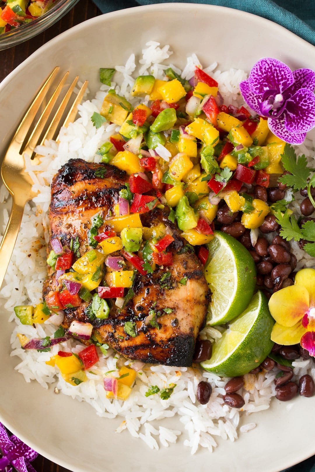 Jerk Chicken with Coconut Rice