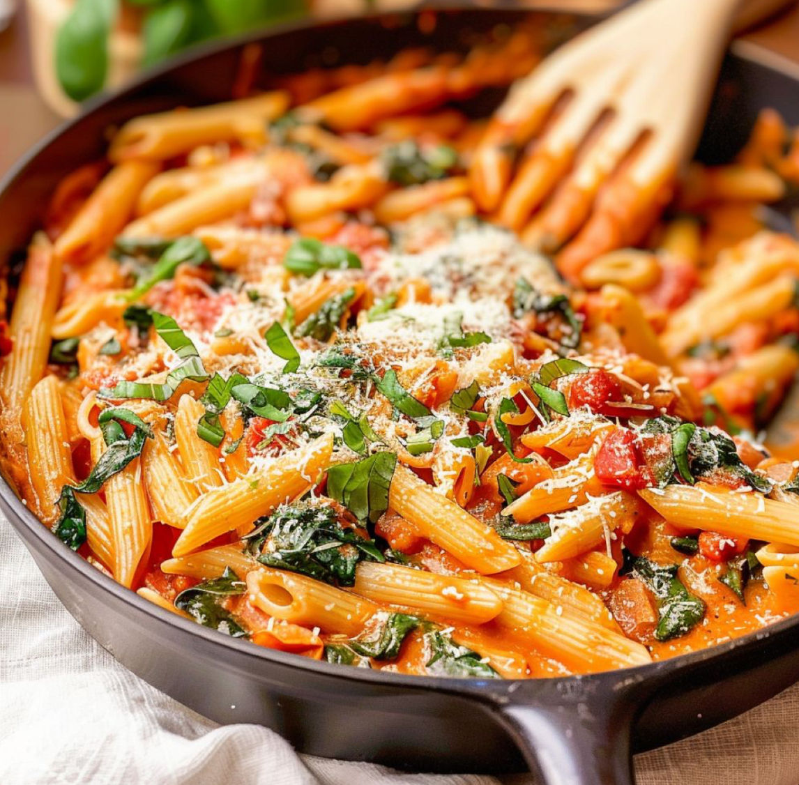 Penne all’Arrabbiata (Spicy Tomato Pasta)