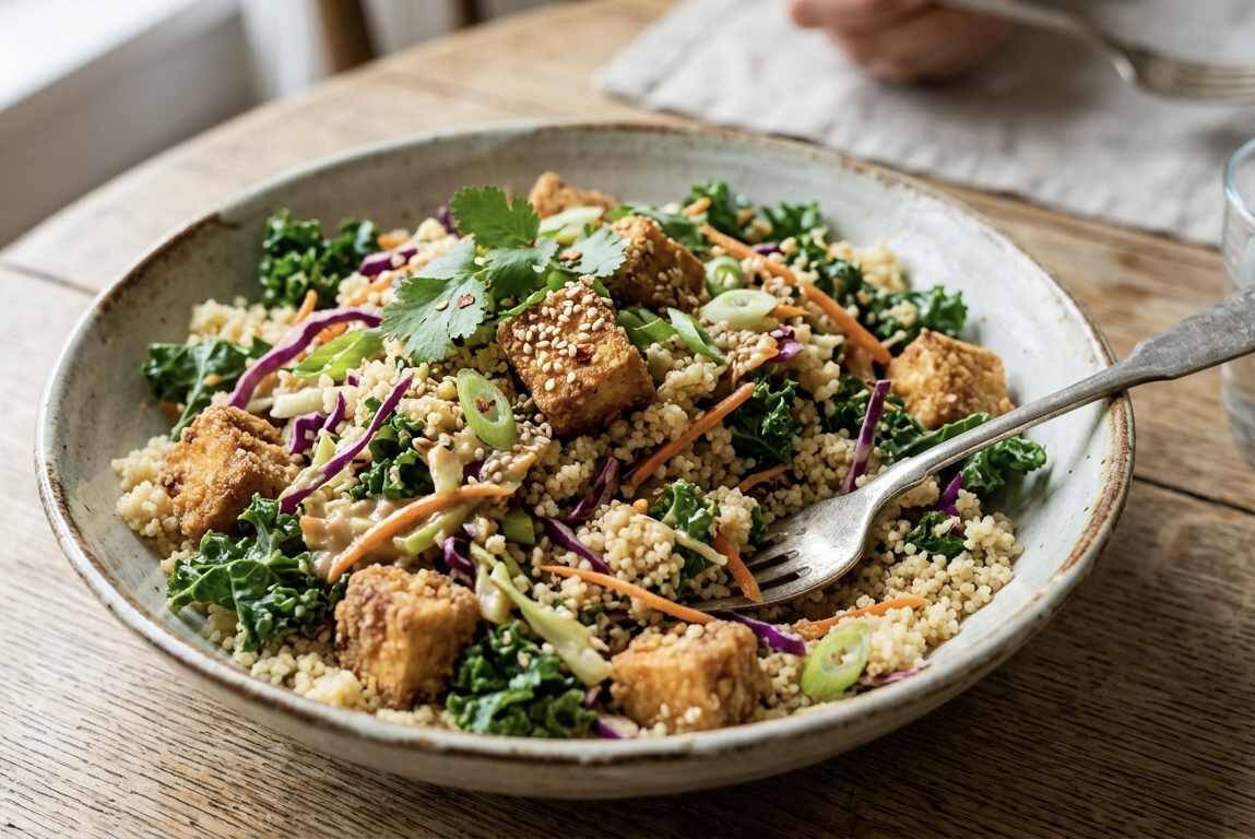 Miso Ginger Couscous Salad
