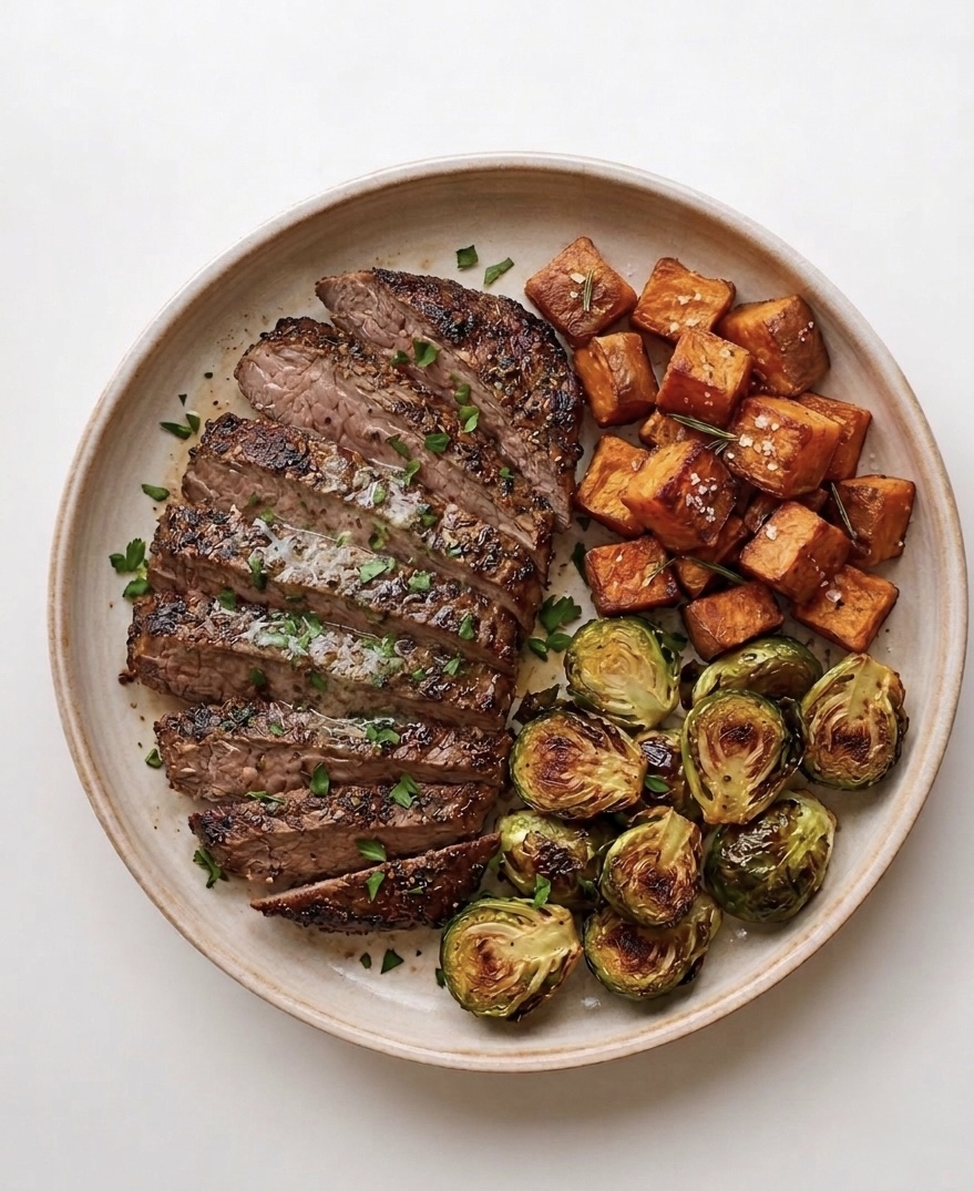 Seared Steak with Herb Butter