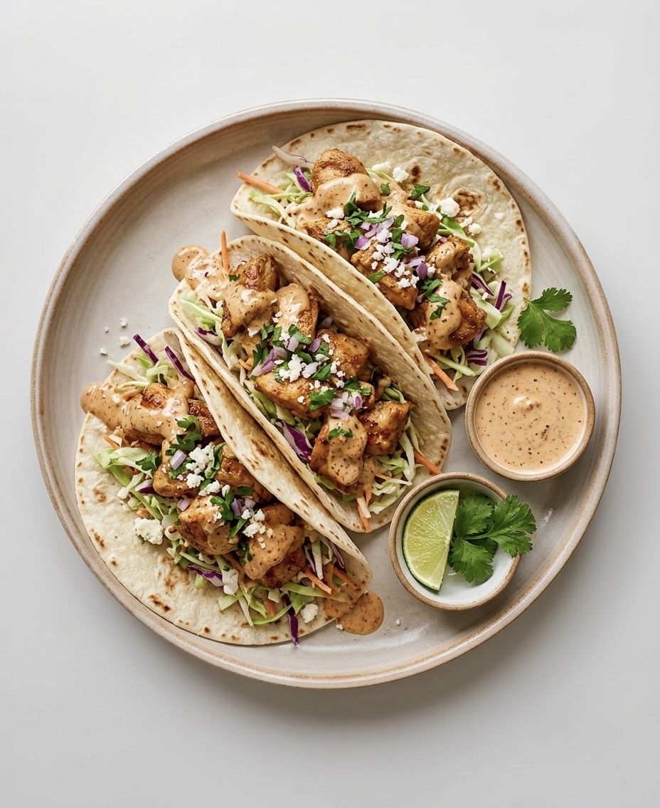Chipotle Ranch Chicken Tacos