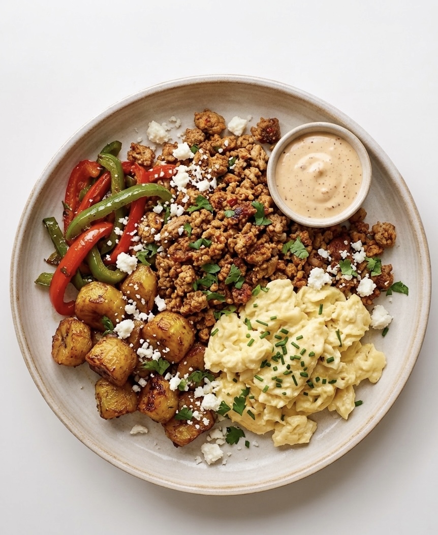 Chorizo Plantain Breakfast Hash