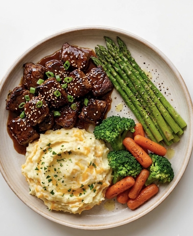 Honey Garlic Steak Bites
