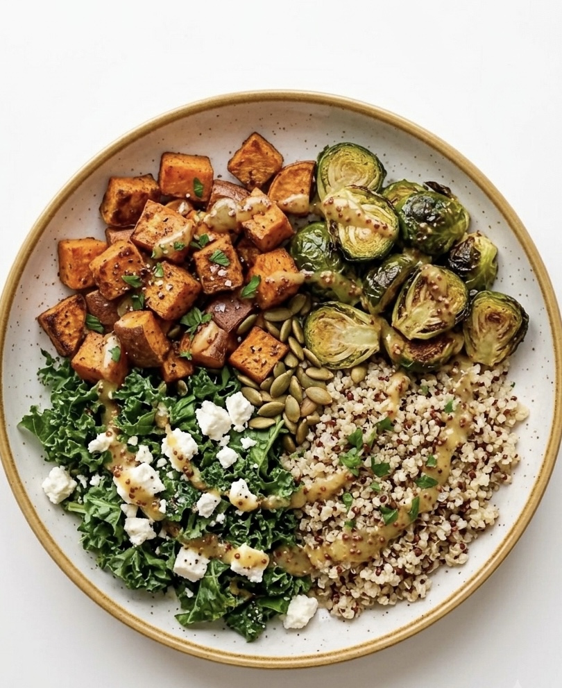 Sweet Potato & Brussels Harvest Bowl