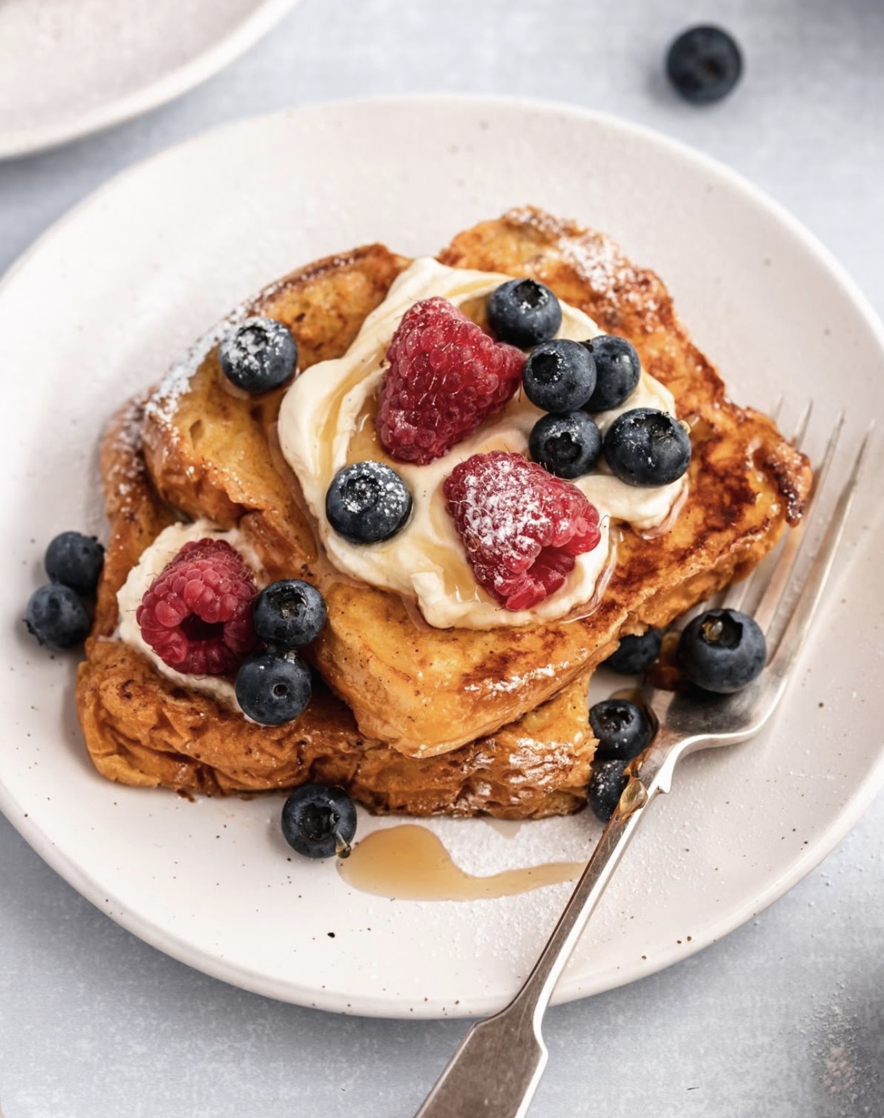 Berries & Cream Baked French Toast