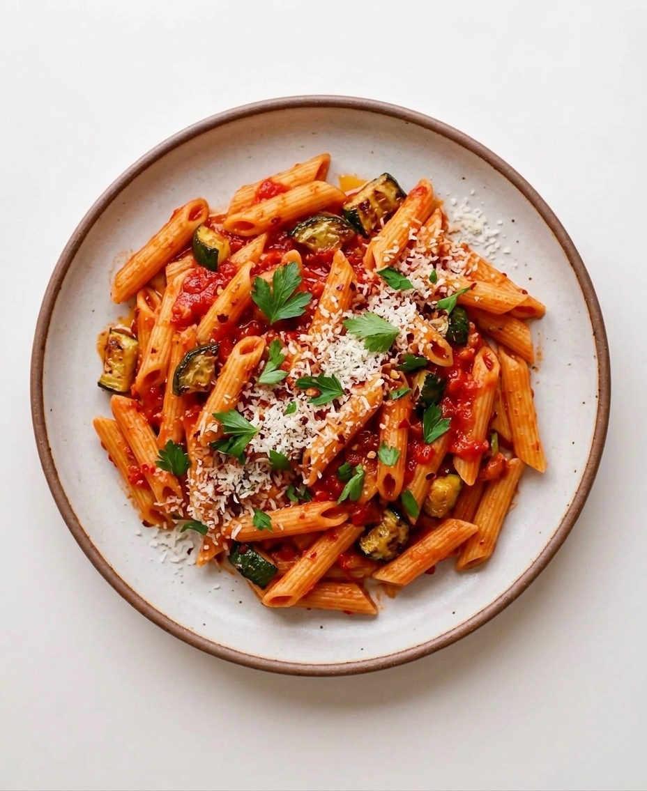 Penne all’Arrabbiata (Spicy Tomato Pasta)
